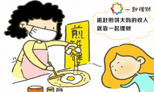 煎餅大媽月入3萬，快用錢媽媽、一起理財、投哪兒網(wǎng)追趕